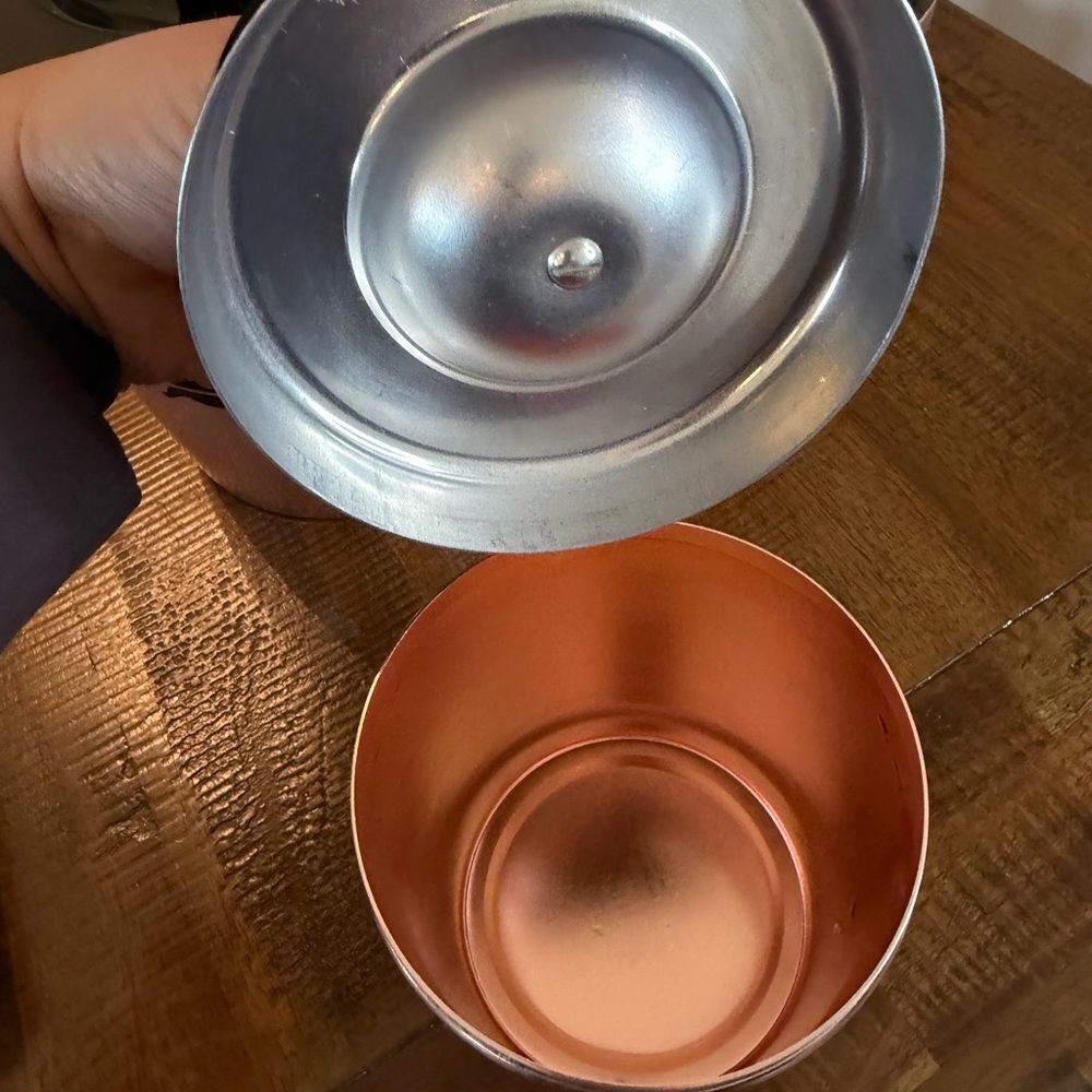 West Bend Copper Colored Aluminum Canisters Coffee-Sugar-Tea - Picture 7 of 10